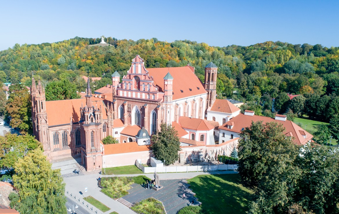 Beautiful Bernardine Church aerial view